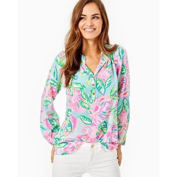 Lilly Pulitzer Elsa Silk Top